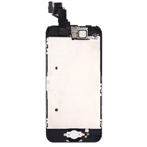 iPartsBuy 4 en 1 pour iPhone 5C (caméra frontale + LCD + cadre + pavé tactile) Assembleur de numériseur (noir) SI001B443-08