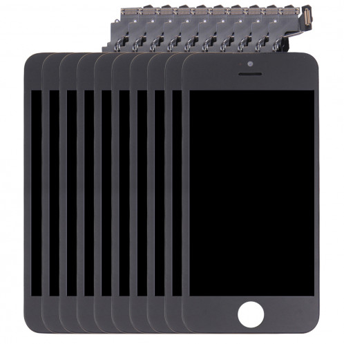 10 PCS iPartsAcheter 4 en 1 pour iPhone 5C (Caméra + LCD + Cadre + Touch Pad) Digitizer Assemblée (Noir) S191BT26-09