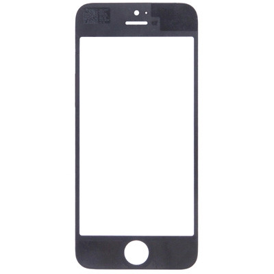10 PCS iPartsAcheter pour l'iPhone 5 et 5S Front Screen Lentille extérieure (Noir) S128BT734-06