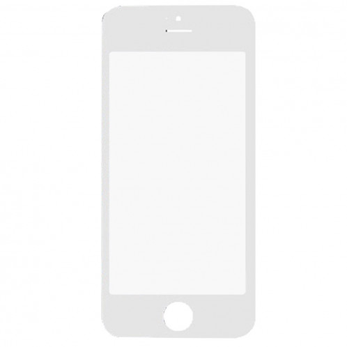 10 PCS iPartsAcheter pour iPhone 5 et 5S lentille extérieure en verre d'écran avant (blanc) S128WT1583-06
