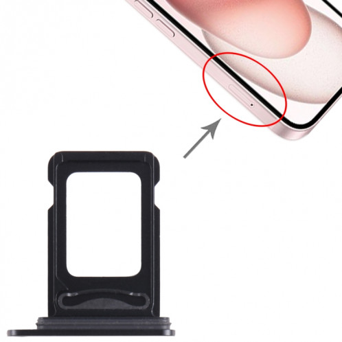 Pour iPhone 15 Plus SIM + Plateau pour carte SIM (Noir) SH020B1348-04