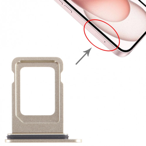 Pour iPhone 15 Plateau de carte SIM (Jaune) SH021Y667-04