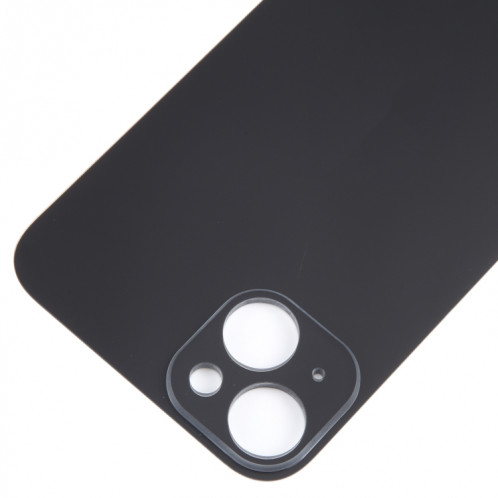 Pour iPhone 15 Plus, remplacement facile, grand trou de caméra, couvercle de batterie arrière en verre (noir) SH43BL552-07