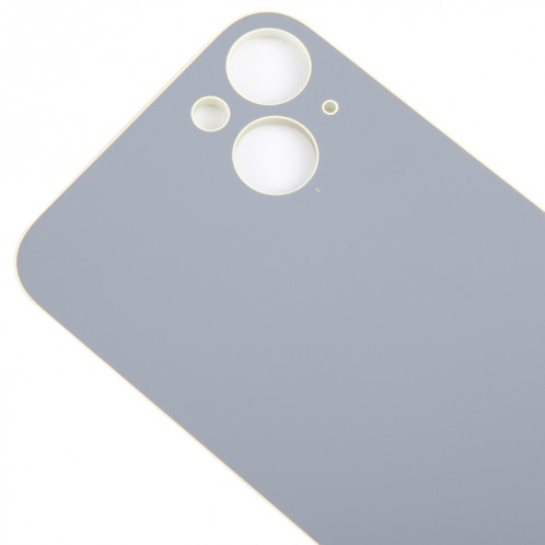 Pour iPhone 15 Plus, remplacement facile, grand trou de caméra, couvercle de batterie arrière en verre (jaune) SH43YL127-07