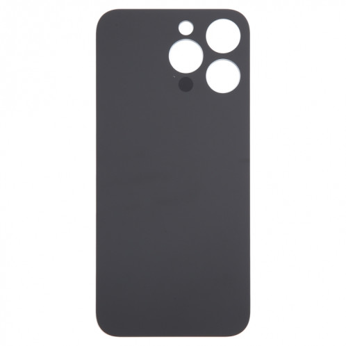 Pour iPhone 15 Pro Max Remplacement facile Grand trou de caméra Couvercle de batterie arrière en verre (noir) SH45BL1403-07
