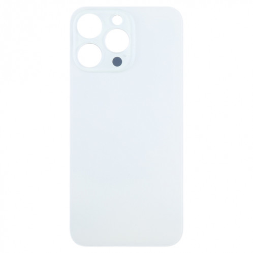 Pour iPhone 15 Pro Max Remplacement facile Grand trou de caméra Couvercle de batterie arrière en verre (blanc) SH45WL1911-07