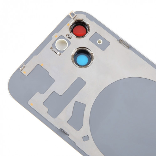 Pour iPhone 15 Plus Couvercle arrière de la batterie en verre avec couvercle d'objectif d'appareil photo (jaune) SH85YL643-07