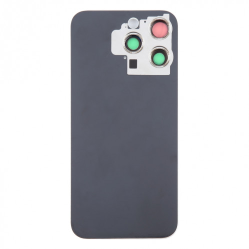 Pour iPhone 15 Pro Couvercle arrière de la batterie en verre avec couvercle d'objectif d'appareil photo (blanc) SH86WL1928-07
