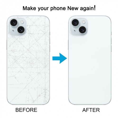 Coque arrière de batterie pour iPhone 15, avec couvercle d'objectif d'appareil photo + aimant MagSafe SH03LL1259-07