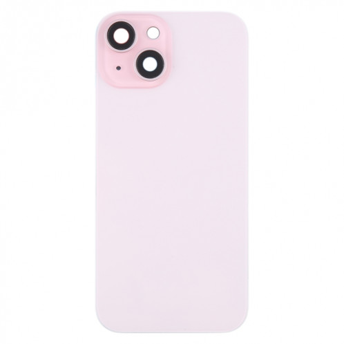 Pour iPhone 15 Plus Couvercle arrière de la batterie avec couvercle d'objectif d'appareil photo + aimant MagSafe (rose) SH04FL237-07
