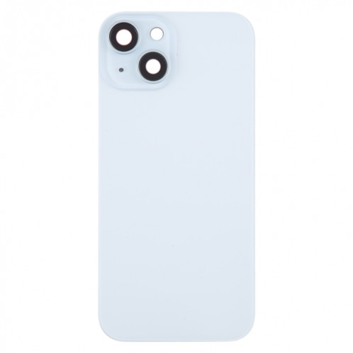 Pour iPhone 15 Plus Couvercle arrière de la batterie avec couvercle d'objectif d'appareil photo + aimant MagSafe (bleu) SH04LL1685-07