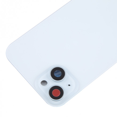 Pour iPhone 15 Plus Couvercle arrière de la batterie avec couvercle d'objectif d'appareil photo + aimant MagSafe (bleu) SH04LL1685-07