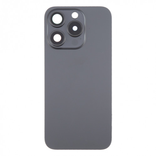 Pour iPhone 15 Pro Couvercle arrière de la batterie avec couvercle d'objectif d'appareil photo + aimant MagSafe (noir) SH05BL1989-07