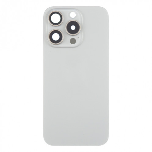Pour iPhone 15 Pro Couvercle arrière de la batterie avec couvercle d'objectif d'appareil photo + aimant MagSafe (titane) SH5TCL1716-07