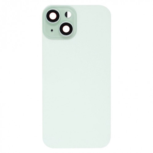 For iPhone 15 Plus Glass Battery Back Cover with Flash Bracket + Wireless Charging Module(Green) SH09GL1532-07
