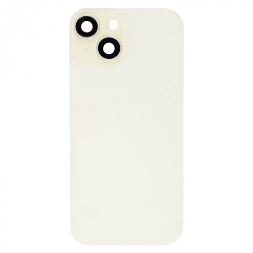 Pour iPhone 15 Plus Couvercle arrière de batterie en verre avec support de flash + module de chargement sans fil (jaune) SH09YL1911-07