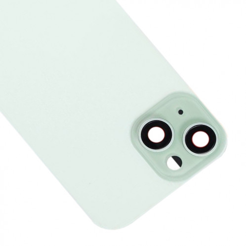 Pour iPhone 15 Couvercle arrière de batterie en verre avec support de flash + module de chargement sans fil (vert) SH14GL1994-07