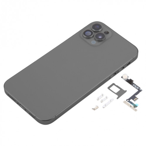 Coque arrière avec aspect imitation iP15 Pro pour iPhone 11 (noir) SH17BL1822-07