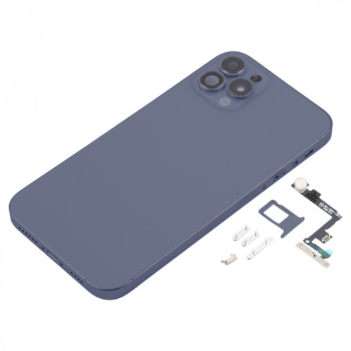 Coque arrière avec aspect imitation iP15 Pro pour iPhone 11 (bleu) SH17LL744-07