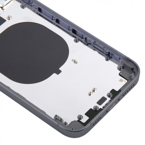 Coque arrière avec aspect imitation iP15 Pro pour iPhone 11 (bleu) SH17LL744-07