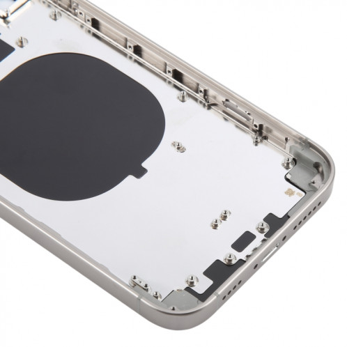Coque arrière avec aspect imitation iP15 Pro pour iPhone 11 (blanc) SH17WL1660-07
