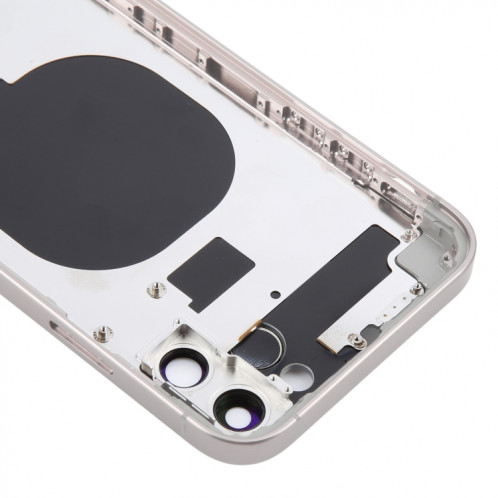 Coque arrière avec aspect imitation iP15 Pro pour iPhone 11 (blanc) SH17WL1660-07