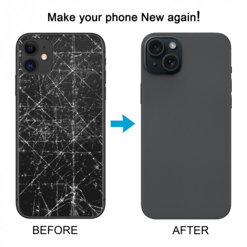 Coque arrière avec aspect imitation iP15 Pro pour iPhone 11 (Titane) SH7TCL796-07