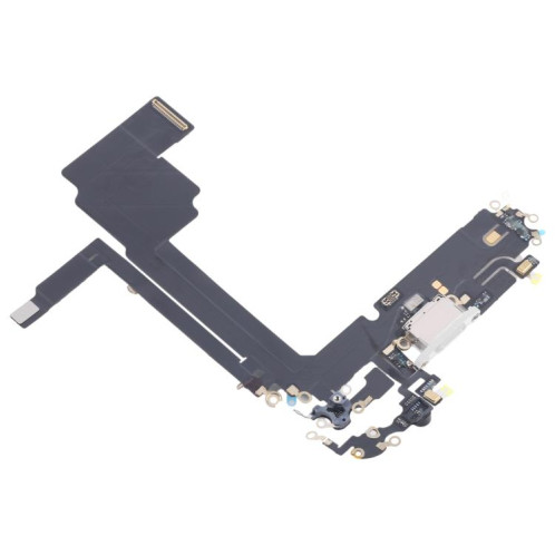 Câble flexible de port de charge pour iPhone 15 Pro Max (blanc) SH136W757-04