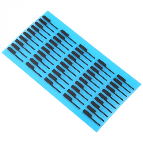Pour iPhone 15 Pro Max 100 ensembles d'autocollants adhésifs noirs pour fond LCD (01) SH99331775-04
