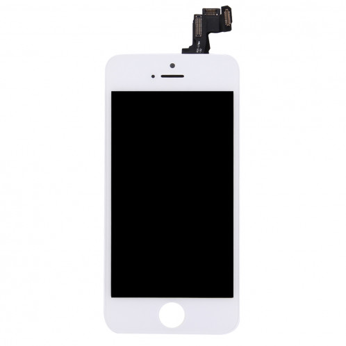 iPartsBuy 4 en 1 pour iPhone 5s (caméra frontale + LCD + cadre + pavé tactile) Assembleur de numériseur (blanc) SI002W478-08