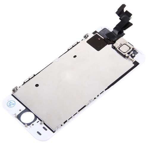 iPartsBuy 4 en 1 pour iPhone 5s (caméra frontale + LCD + cadre + pavé tactile) Assembleur de numériseur (blanc) SI002W478-08