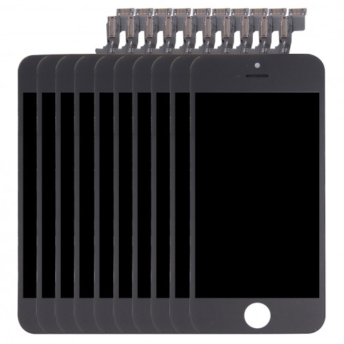10 PCS iPartsAcheter 3 en 1 pour iPhone 5S (LCD + Frame + Touch Pad) Assemblage de numériseur (Noir) S148BT1525-09