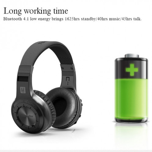 Bluedio HT Turbine Casque d'écoute stéréo Bluetooth 4.1 sans fil avec micro, Pour iPhone, Samsung, Huawei, Xiaomi, HTC et autres smartphones, tous les appareils audio (blanc) SB125W729-017