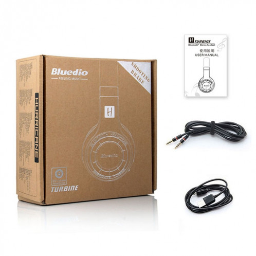 Bluedio HT Turbine Casque d'écoute stéréo Bluetooth 4.1 sans fil avec micro, Pour iPhone, Samsung, Huawei, Xiaomi, HTC et autres smartphones, tous les appareils audio (blanc) SB125W729-017