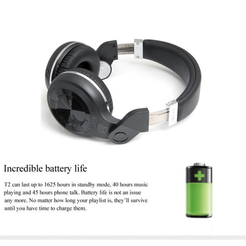 Bluedio T2 Turbine Casque stéréo sans fil Bluetooth 4.1 avec micro, Pour iPhone, Samsung, Huawei, Xiaomi, HTC et autres smartphones, tous les appareils audio (blanc) SB127W1584-013