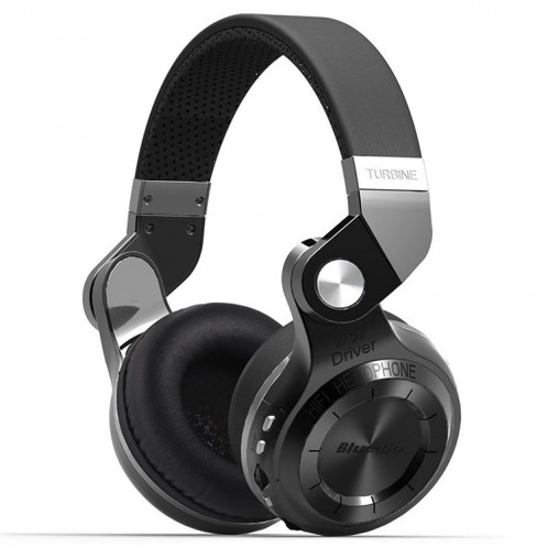 Bluedio T2 + Turbine sans fil Bluetooth 4.1 casque stéréo casque avec micro et fente pour carte Micro SD et radio FM, Pour iPhone, Samsung, Huawei, Xiaomi, HTC et autres smartphones, tous les appareils audio (noir) SB128B1371-013