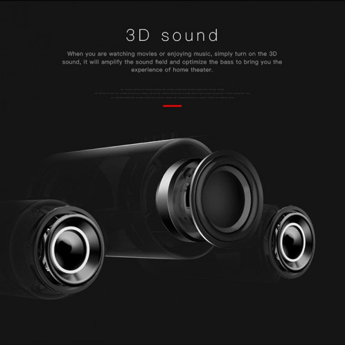 Bluedio US Système sans fil de haut-parleur satellite Bluetooth avec micro (noir) SB131B1841-016