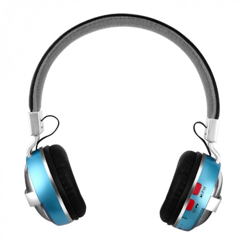BTH-868 Stéréo Qualité du son V4.2 Casque Bluetooth, Distance Bluetooth: 10m, Support 3.5mm Audio Input & FM (Bleu) SH158L1537-07