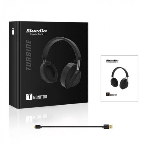 Casque Bluetooth Bluetooth Version 5.0 Bluedio TM Le casque Bluetooth peut connecter des données cloud à l'application (noir) SB316B1549-010
