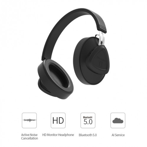 Le casque Bluetooth Bluedio TMS Version 5.0 Bluetooth peut connecter des données cloud à l'application (jaune) SB317Y326-016