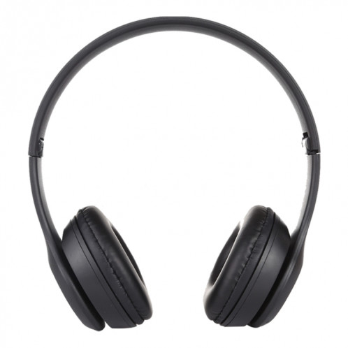 Casque Bluetooth sans fil pliable P47 avec prise audio 3,5 mm, prise en charge MP3 / FM / appel (noir) SH454B1912-010