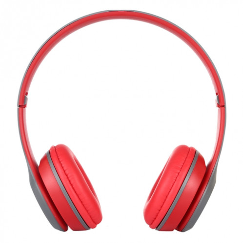 P47 sans fil Bluetooth Pliable casque avec audio jack 3,5 mm, support MP3 / FM / Appel (Rouge) SH454R1854-010