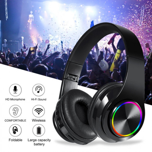 Casque d'écoute sans fil Bluetooth V5.0 B39 (noir) SH614B321-016