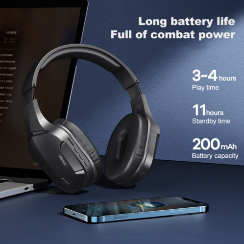 Remax RB-750HB Headphone Bluetooth V5.0 Bluetooth (Noir) SR771B867-08