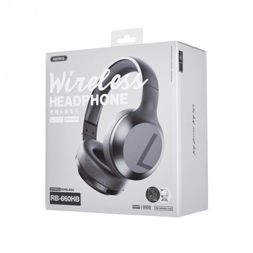Casque Bluetooth sans fil multifonctionnel Remax RB-660HB avec câble audio de 3,5 mm SR07811695-03