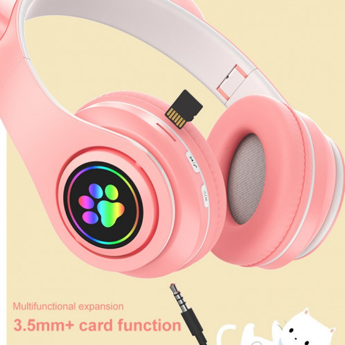 B39 CAT CAT Design Casque Bluetooth sans fil Light Light Light (Violet) SH927P404-07
