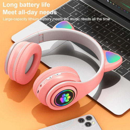 B39 CAT CAT DESIGN LED GRADIENT Casque Bluetooth sans fil Light (rose) SH927F45-07