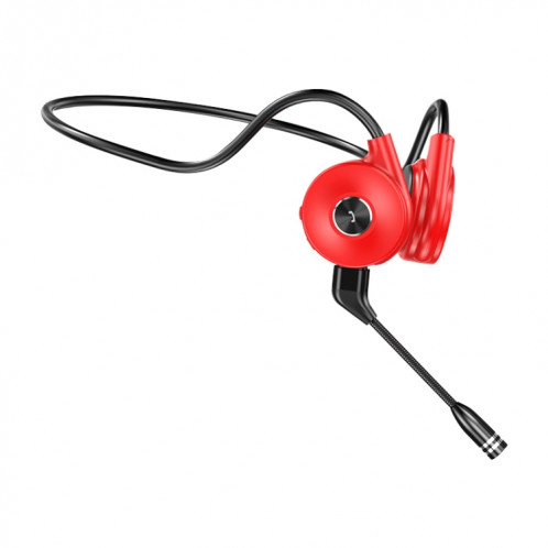 Écouteur Bluetooth Bluetooth avec microphone amovible (rouge) SH954R1358-08