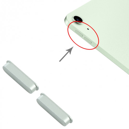 Bouton de commande de volume pour iPad Air 4 10,9 pouces 2020 A2316 A2324 A2325 A2072 (vert) SH074G940-04