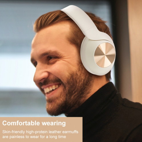 Casque Bluetooth pliable MUCRO L36 avec fente de carte SD et boîte de rangement (noir) SM099B123-07